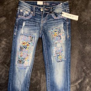 BRAND NEW W TAGS original Grace in LA Skinny Jeans
